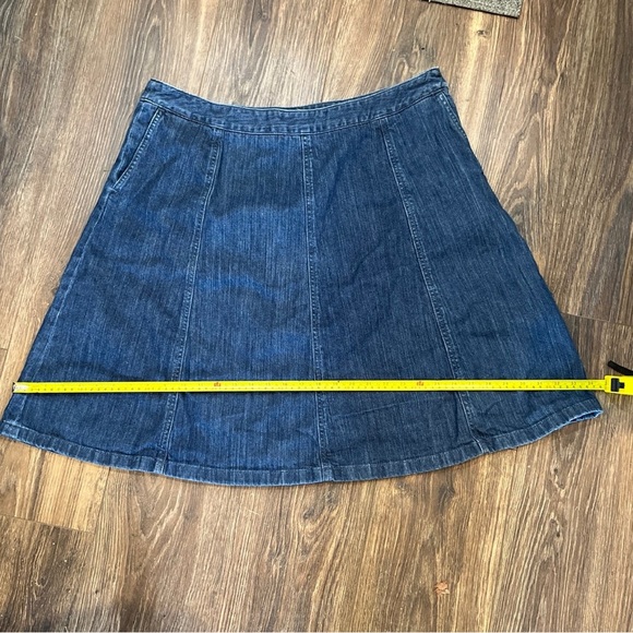 L.L. BEAN Classic Fit Women’s 20 REG DENIM SKIRT with pockets - Picture 10 of 12